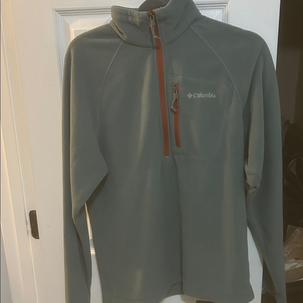 Columbia Gray/ Greenish  Fleece Jacket